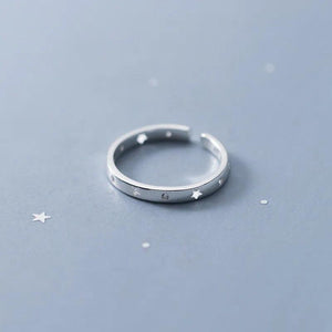 925 Sterling Silver Star Couple Ring for Women