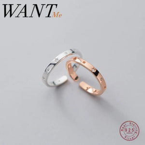 925 Sterling Silver Star Couple Ring for Women