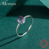 925 Silver Watermelon Tourmaline Ring for Women