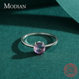 925 Silver Watermelon Tourmaline Ring for Women
