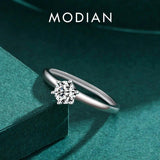 925 Silver Charm CZ Finger Rings Sizes 5-9 For Women Wedding Jewelry