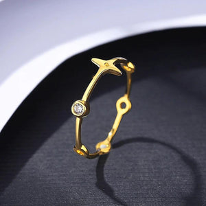 Sterling Silver Cross Ring Zircon 925 Jewelry for Girl Birthday