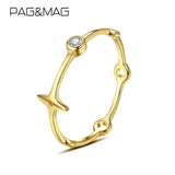 Sterling Silver Cross Ring Zircon 925 Jewelry for Girl Birthday