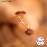 925 Silver Butterfly Ring Style INS 14k Plating Wedding Party Jewelry