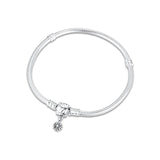 Daisy Flower Clasp Bracelet 925 Sterling Silver Jewelry
