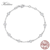 Kaletine Sterling Silver CZ Bracelet Charm Pride Jewelry