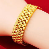 24K Plated Men's Bracelet Classic Tank Men's Bracelet Watch Chain