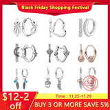 925 Sterling Silver Love Feather Earrings for Girls