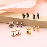 Titanium Steel Barbell Ear Stud Set Hypoallergenic Earrings