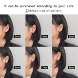 Titanium Steel Barbell Ear Stud Set Hypoallergenic Earrings