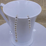 925 Silver 5MM Beads Bracelet Women Wedding Charm Jewelry