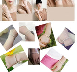 925 Silver 5MM Beads Bracelet Women Wedding Charm Jewelry
