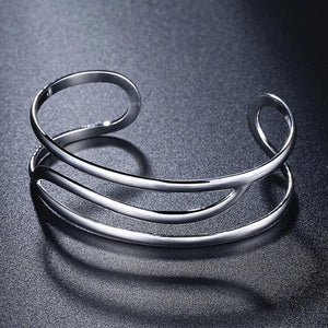 925 Silver Open Cuff Bracelets for Women