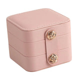 Travel Jewelry Box Velvet Lined Organizer Watches Bracelets Women