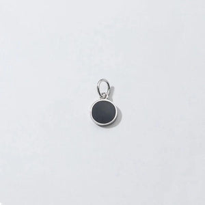 TrustDavis 925 Sterling Silver Glaze Round Charm Pendant DIY Jewelry