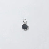 TrustDavis 925 Sterling Silver Glaze Round Charm Pendant DIY Jewelry