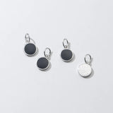 TrustDavis 925 Sterling Silver Glaze Round Charm Pendant DIY Jewelry