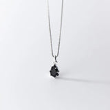 TrustDavis 925 Sterling Silver Water Drop CZ Pendant Necklace DIY Jewelry