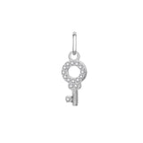 TrustDavis 925 Sterling Silver Mini Key Charm Pendant DIY Jewelry HY027