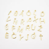 925 Sterling Silver Plain Letter A-Z Initial Alphabet Pendant for Necklace
