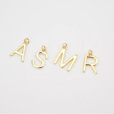 925 Sterling Silver Plain Letter A-Z Initial Alphabet Pendant for Necklace