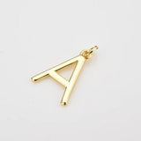 925 Sterling Silver Plain Letter A-Z Initial Alphabet Pendant for Necklace