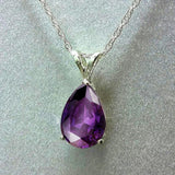 Aquamarine Zircon Pendant 925 Silver Necklace For Women