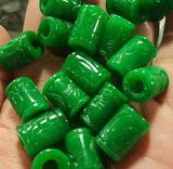 Natural Green Jade Beads DIY Bracelet Bangle Charm Jadeite Jewellery