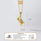 TrustDavis 925 Silver Sweet 18K Candy Pendant DIY Necklace Bracelet Jewelry