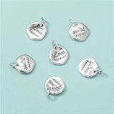 Trustdavis 925 Sterling Silver Retro Irregular Necklace Pendant Square HY344A