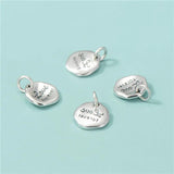Trustdavis 925 Sterling Silver Retro Irregular Necklace Pendant Square HY344A