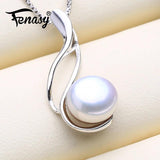 Vintage 925 Silver Pendant Freshwater Pearl Necklace