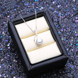 Vintage 925 Silver Pendant Freshwater Pearl Necklace