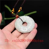 Green Jade Cloud Rune Pendant Necklace Charm Jewelry for Women Men