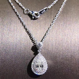 Chocker Necklace with Wedding Pendants and Zircon for Women Bridal Gift