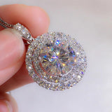 Shinning Chocker Necklace Zircon Wedding Pendants Neckla