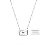 Envelop Love Letter Silver Necklaces for Women