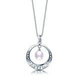 925 Sterling Silver Necklace Freshwater Pearl Pendant