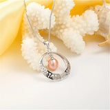 925 Sterling Silver Necklace Freshwater Pearl Pendant
