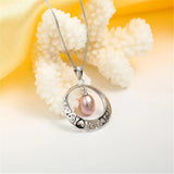 925 Sterling Silver Necklace Freshwater Pearl Pendant