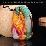 Hetian Jade Vase Ruyi Pendant Charms Sweater Chain Couple