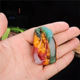 Hetian Jade Vase Ruyi Pendant Charms Sweater Chain Couple