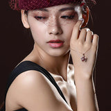Classic Red Ruby Pendant Necklace Gemstone Silver 925 Jewelry