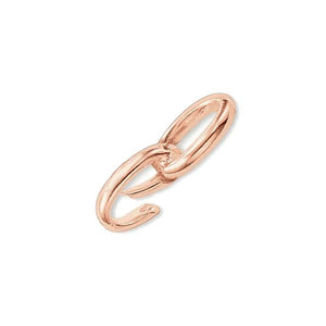 Spring Buckle Pendant Carrier 925 Sterling Silver Golden Rose Fine Jewelry