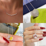 925 Silver Chocker Necklace AAAAA Zircon Wedding Pendants