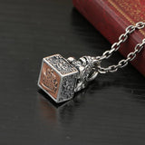 Pixiu Seal Silver Necklace Men Personality Chinese Retro Pendant Jewelry