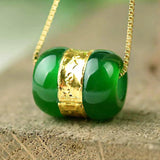 Chinese Jade Good Luck Pendant Necklace DIY Accessories