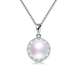 925 Silver Freshwater Pearl Necklace Pendant for Women