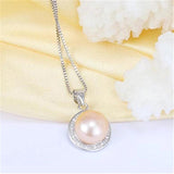 925 Silver Freshwater Pearl Necklace Pendant for Women