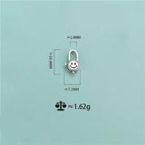 TrustDavis 925 Silver Necklace Smile Irregular Pendant